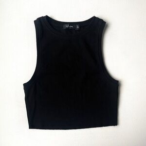 Glassons Black Ribbed Tank
